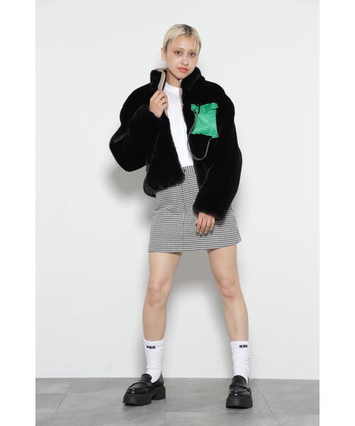 新品 NBB WEEKEND フェイクファーブルゾン フリース ジャケット 【公式 