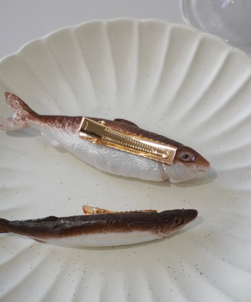 セール】おさかな ヘアクリップ 2個セット / 前髪クリップ（バレッタ  