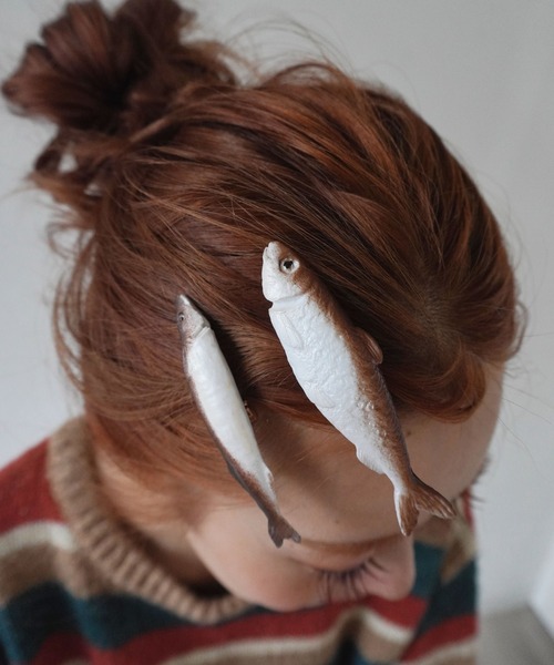 セール】おさかな ヘアクリップ 2個セット / 前髪クリップ（バレッタ  