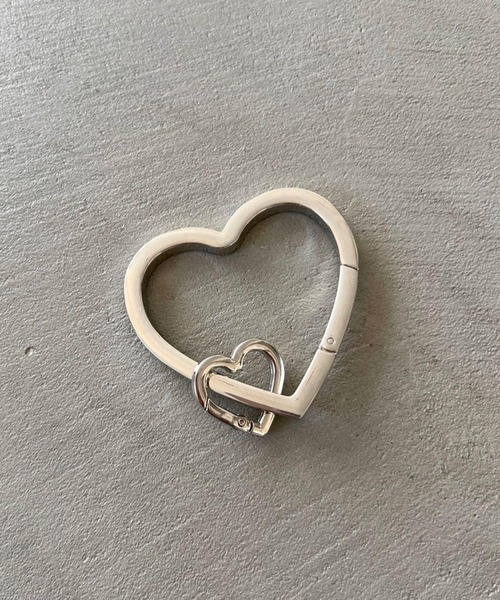 Me%（ミィパーセント）の「ハート2SETカラビナ　106345（その他雑貨・レディース・ベージュ/グレー・FREE）」の7枚目の写真