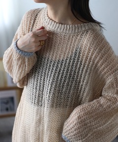 CLANE/クラネ】BULKY RIB HAND KNIT TOPS/バルキーリブハンドニット