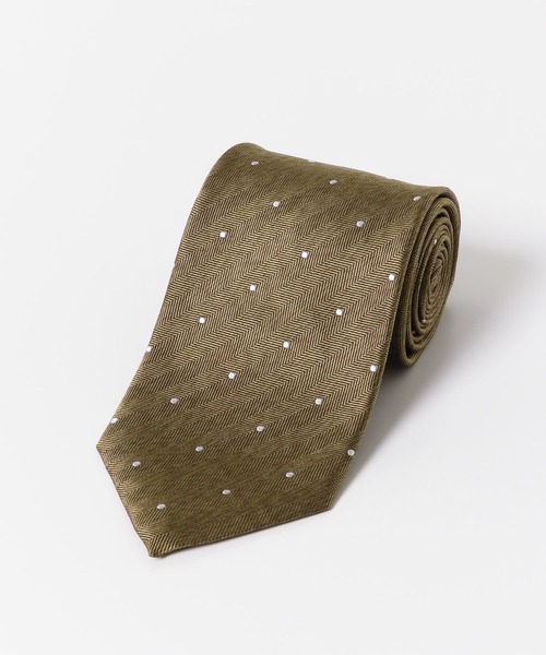 URBAN RESEARCH DOORS（アーバンリサーチドアーズ）の「LIFE STYLE TAILOR　メランジシルクタイドット1（ネクタイ・メンズ・グレー/ゴールド・-）」の4枚目の写真