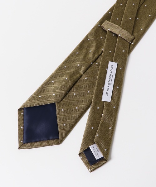 URBAN RESEARCH DOORS（アーバンリサーチドアーズ）の「LIFE STYLE TAILOR　メランジシルクタイドット1（ネクタイ・メンズ・グレー/ゴールド・-）」の5枚目の写真