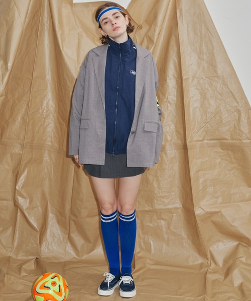 Auntie Rosa Holiday（アンティローザホリデー）の「ナイロントラックジャケット（ブルゾン・レディース・ネイビー/ブラック・FREE）」の11枚目の写真