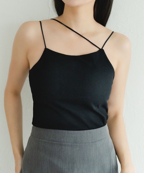 fupel（フぺル）の「2WAYカップ付きキャミソール（キャミソール・レディース・アイボリー/ブラック・FREE）」の9枚目の写真