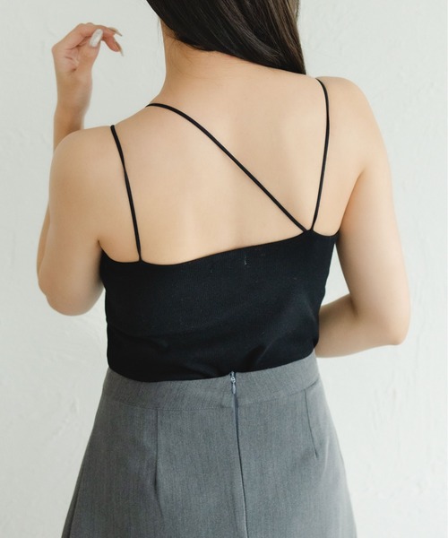 fupel（フぺル）の「2WAYカップ付きキャミソール（キャミソール・レディース・アイボリー/ブラック・FREE）」の14枚目の写真
