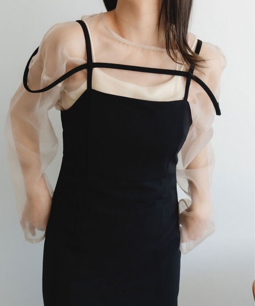 fupel（フぺル）の「2WAYカップ付きキャミソール（キャミソール・レディース・アイボリー/ブラック・FREE）」の17枚目の写真