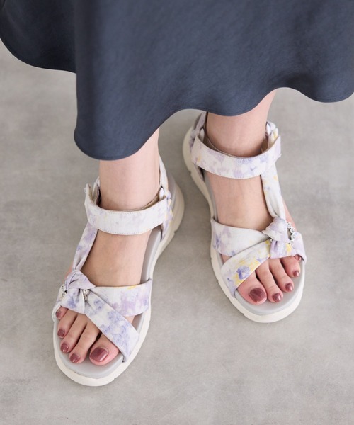 JELLY BEANS（ジェリービーンズ）の「ビジューターバンスポーツサンダル(215-30121)JELLY BEANS(ジェリービーンズ)（サンダル・レディース・マルチ/アイボリー/ブラック・S/L/M）」の3枚目の写真