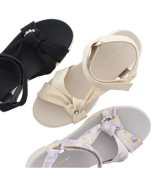 JELLY BEANS（ジェリービーンズ）の「ビジューターバンスポーツサンダル(215-30121)JELLY BEANS(ジェリービーンズ)（サンダル・レディース・マルチ/アイボリー/ブラック・S/L/M）」の16枚目の写真