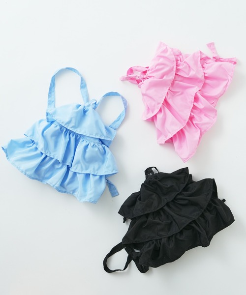 CIAOPANIC TYPY(チャオパニックティピー)の「【KIDS】2WAYフリルショルダーバッグ/ナップサック(ショルダーバッグ・キッズ・ブラック/ブルー/ピンク・ONE SIZE)」の6枚目の写真