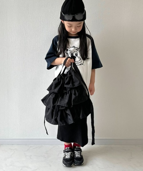 CIAOPANIC TYPY(チャオパニックティピー)の「【KIDS】2WAYフリルショルダーバッグ/ナップサック(ショルダーバッグ・キッズ・ブラック/ブルー/ピンク・ONE SIZE)」の22枚目の写真