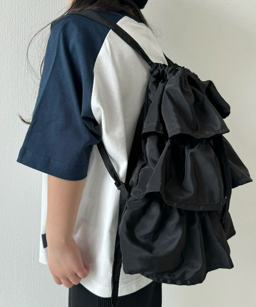 CIAOPANIC TYPY(チャオパニックティピー)の「【KIDS】2WAYフリルショルダーバッグ/ナップサック(ショルダーバッグ・キッズ・ブラック/ブルー/ピンク・ONE SIZE)」の12枚目の写真