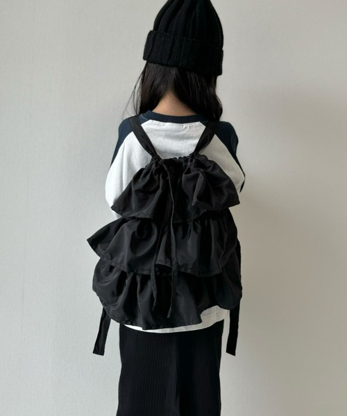 CIAOPANIC TYPY(チャオパニックティピー)の「【KIDS】2WAYフリルショルダーバッグ/ナップサック(ショルダーバッグ・キッズ・ブラック/ブルー/ピンク・ONE SIZE)」の13枚目の写真