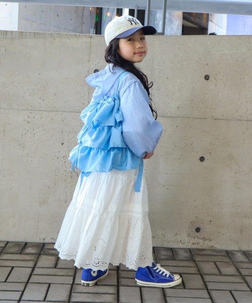 CIAOPANIC TYPY(チャオパニックティピー)の「【KIDS】2WAYフリルショルダーバッグ/ナップサック(ショルダーバッグ・キッズ・ブラック/ブルー/ピンク・ONE SIZE)」の16枚目の写真