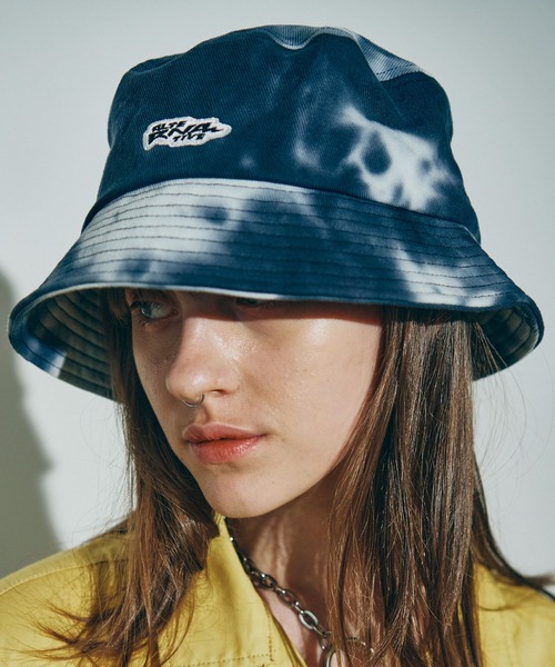 RNA（アールエヌエー）の「E4993 タイダイＨＡＴ（ハット・レディース・スミクロ/ライム/オレンジ・FREE）」の2枚目の写真