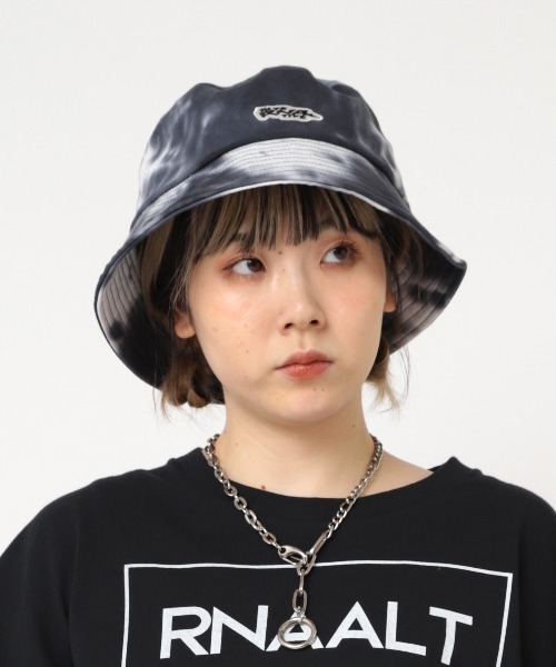 RNA（アールエヌエー）の「E4993 タイダイＨＡＴ（ハット・レディース・スミクロ/ライム/オレンジ・FREE）」の7枚目の写真