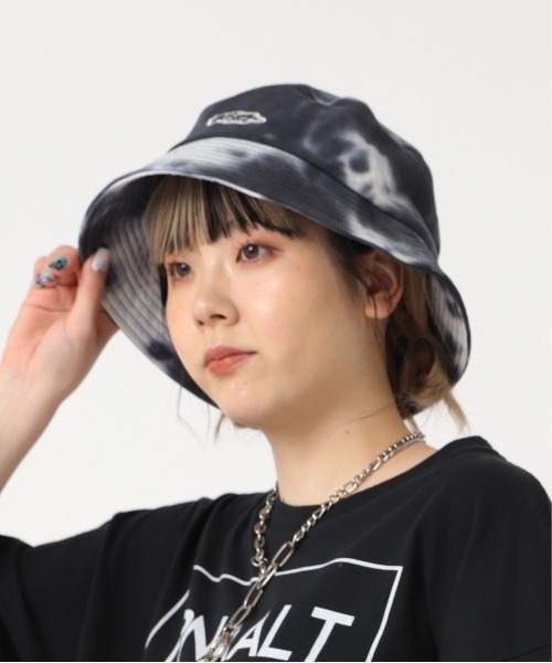 RNA（アールエヌエー）の「E4993 タイダイＨＡＴ（ハット・レディース・スミクロ/ライム/オレンジ・FREE）」の8枚目の写真