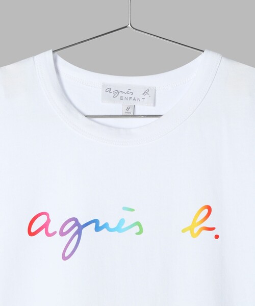 agnes b.(アニエスベー)の「キッズ ロゴ コットン 半袖 Tシャツ(Tシャツ/カットソー・キッズ・ホワイト・6YEAR/4YEAR/10YEAR/8YEAR/12YEAR)」の7枚目の写真