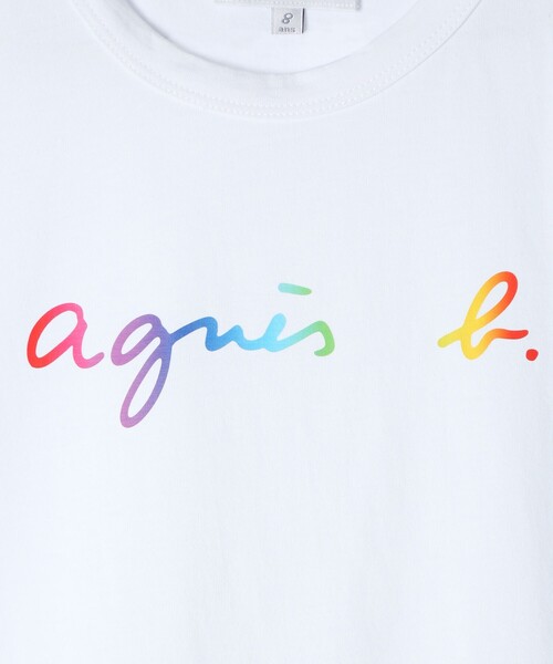 agnes b.(アニエスベー)の「キッズ ロゴ コットン 半袖 Tシャツ(Tシャツ/カットソー・キッズ・ホワイト・6YEAR/4YEAR/10YEAR/8YEAR/12YEAR)」の9枚目の写真