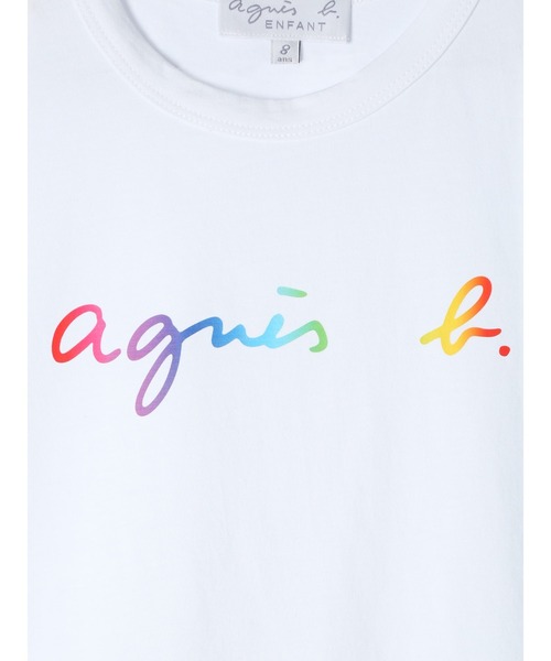 agnes b.(アニエスベー)の「キッズ ロゴ コットン 半袖 Tシャツ(Tシャツ/カットソー・キッズ・ホワイト・6YEAR/4YEAR/10YEAR/8YEAR/12YEAR)」の5枚目の写真
