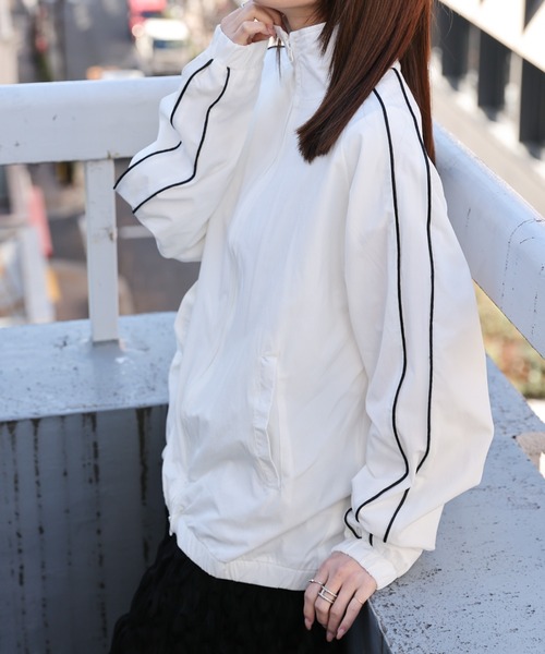 【レアアイテム】PIKO セットアップ　ナイロン　90s ブラウン　ライン　美品 コカ coca 2点セット ベアセットアップ （Black） -ファッション