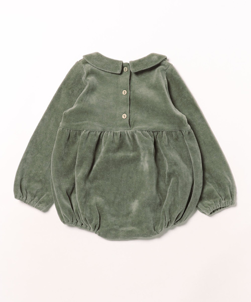 Quincy Mae(クインシーメイ)の「【Bs】【it】【Quincy Mae】PETER PAN ROMPER || FOREST(その他ベビー用品・キッズ・グリーン・2-3Y/18-24M/6-12M/12-18M)」の2枚目の写真