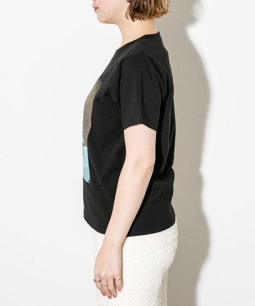 KBF（ケイビーエフ）の「フォトプリントTEE（Tシャツ/カットソー・レディース・ブラック/オフホワイト・ONE）」の18枚目の写真