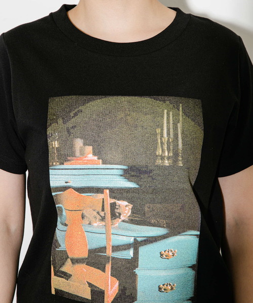 KBF（ケイビーエフ）の「フォトプリントTEE（Tシャツ/カットソー・レディース・ブラック/オフホワイト・ONE）」の20枚目の写真