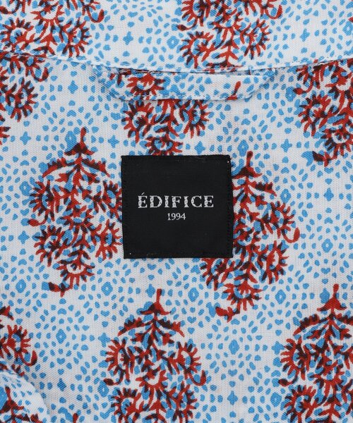 EDIFICE(エディフィス)の「インディア パネル スキッパー シャツ(シャツ/ブラウス・メンズ・ベージュ/ブルー系その他/グレー/ホワイト・MEDIUM/LARGE)」の16枚目の写真