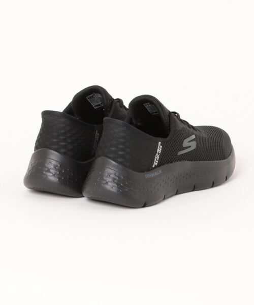 SKECHERS(スケッチャーズ)の「SKECHERS スケッチャーズ SLIP-INS スリップインズ GO WALK FLEX-GRAND ENTRY【軽量/幅広】レディーススニーカー(ゴーウォークフレックス) 124836W(スニーカー・レディース・ホワイト/ブラック×ブラック・22.5cm/23.0cm/23.5cm/24.0cm/24.5cm/25.0cm/22.0cm/25.5cm/26.0cm)」の3枚目の写真