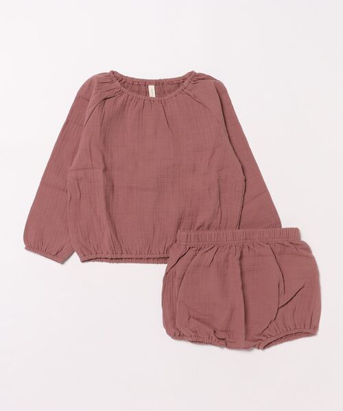 【セール】◆Quincy Mae◆CINCH LONG SLEEVE TEE&BLOOMER || FIG（その他ベビー用品）｜IO（イオ）（イオ）