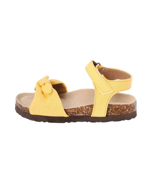 Samansa Mos2 Lagom(サマンサモスモスラーゴム)の「リボンサンダル(サンダル・キッズ・イエロー/ピンク・15cm/16cm/17cm/18cm)」の4枚目の写真