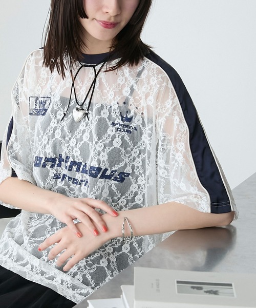 tシャツ シアーサッカートップス レディース ぽこぽこシアーサッカー5分袖トップス [C7556] - レディース