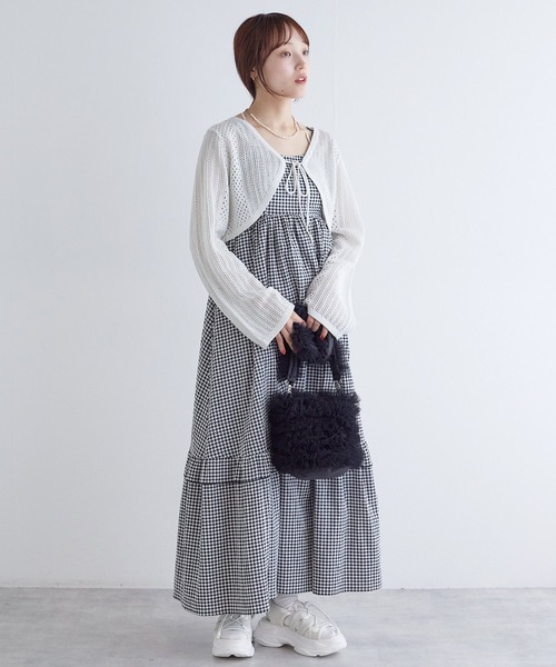 w closet(ダブルクローゼット)の「チュールBAG(ショルダーバッグ・レディース・ブラック/オフホワイト/ピンク/ブルー・FREE)」の17枚目の写真