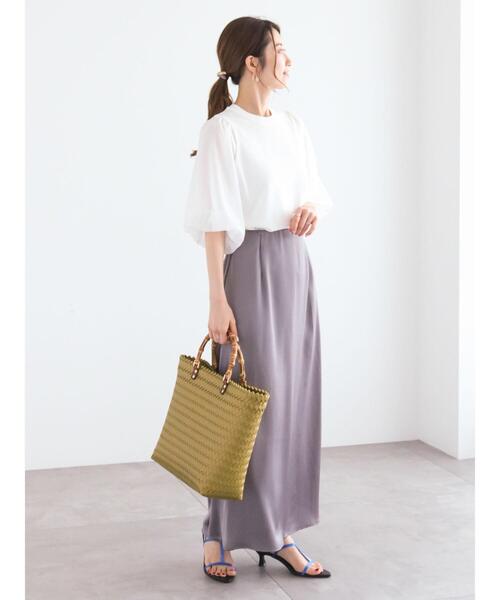 Te chichi（テチチ）の「シアーバルーンスリーブニット（ニット/セーター・レディース・ブラック/オフホワイト・F）」の6枚目の写真