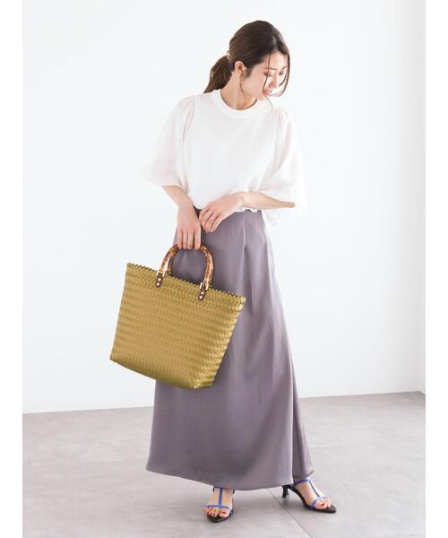 Te chichi（テチチ）の「シアーバルーンスリーブニット（ニット/セーター・レディース・ブラック/オフホワイト・F）」の7枚目の写真