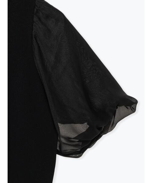 Te chichi（テチチ）の「シアーバルーンスリーブニット（ニット/セーター・レディース・ブラック/オフホワイト・F）」の15枚目の写真