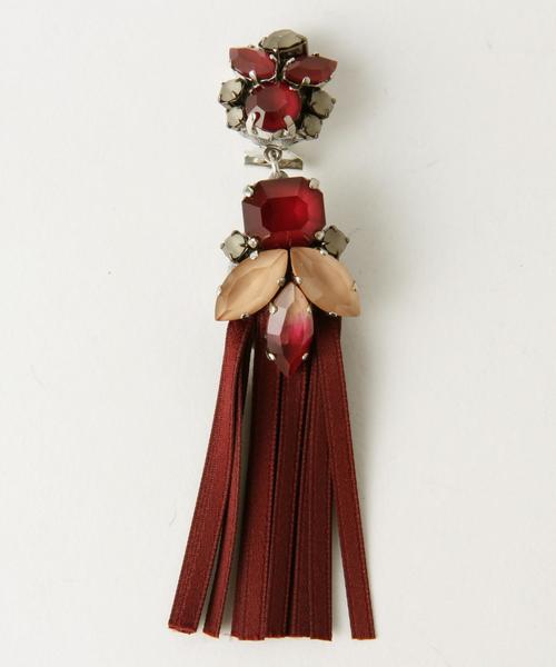 Another Edition（アナザーエディション）の「radaタッセルビジューイヤリング/rada TSL BJ ER（イヤリング・レディース・レッド・フリー）」の2枚目の写真