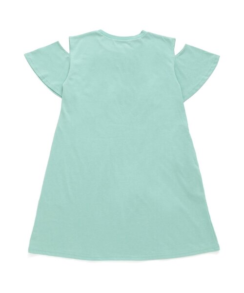 algy(アルジー)の「【接触冷感・吸水速乾】アイスプリントフレークTワンピ(ワンピース・キッズ・ミント/ピンク/ブラック・XX-SMALL/X-SMALL/SMALL/MEDIUM)」の12枚目の写真