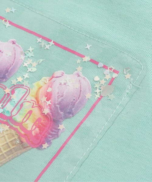 algy(アルジー)の「【接触冷感・吸水速乾】アイスプリントフレークTワンピ(ワンピース・キッズ・ミント/ピンク/ブラック・XX-SMALL/X-SMALL/SMALL/MEDIUM)」の16枚目の写真