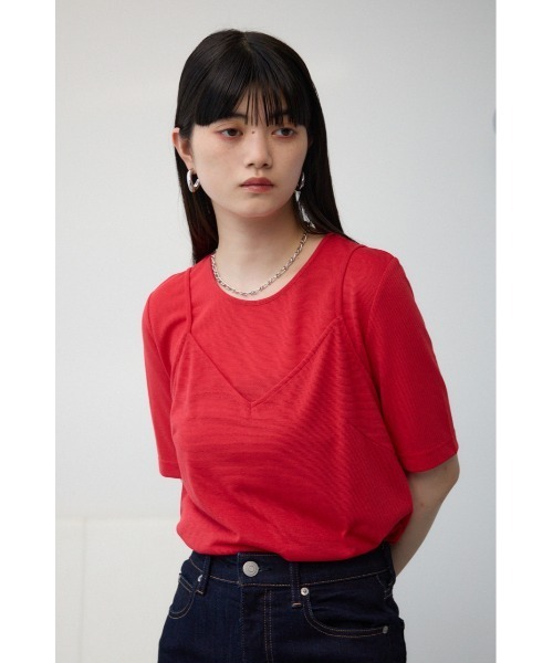 セール】ラメカットビスチェセットトップス（Tシャツ/カットソー