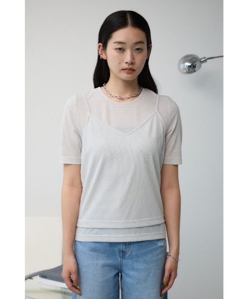 セール】ラメカットビスチェセットトップス（Tシャツ/カットソー