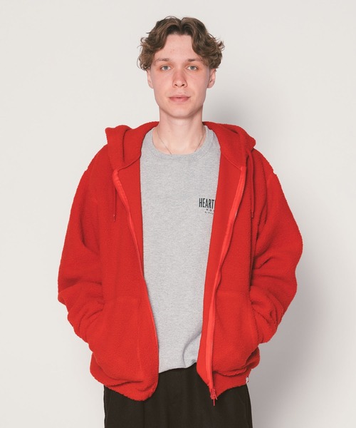 BEDWIN & THE HEARTBREAKERS(ベドウィン アンド ザ ハートブレイカーズ)の「L/S BOA HOODIE "GLEN"(パーカー・メンズ・ネイビー/ブラック/レッド・MEDIUM/LARGE/X-LARGE/XX-LARGE)」の3枚目の写真