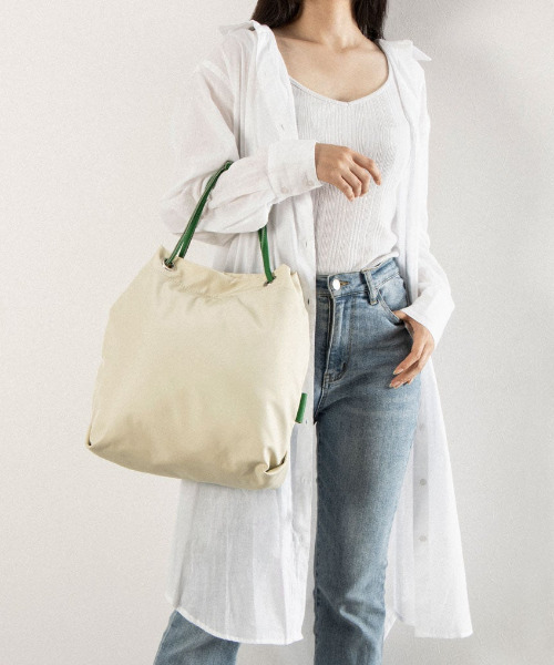 cache cache(カシュ カシュ)の「カシュカシュ cachecache / ナイロンツイル牛革付属ハトメショルダー(ショルダーバッグ・レディース・ピンク/グリーン/ベージュ系その他/イエロー・FREE)」の16枚目の写真