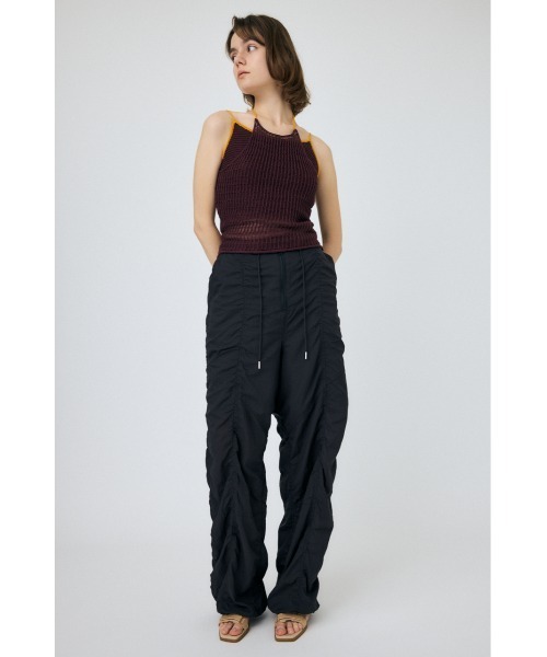 MOUSSY（マウジー）の「SHEER MILITARY LOOSE パンツ（カーゴパンツ・レディース・ブラック/レッド/ホワイト・2/1）」の4枚目の写真