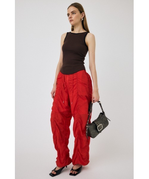 MOUSSY（マウジー）の「SHEER MILITARY LOOSE パンツ（カーゴパンツ・レディース・ブラック/レッド/ホワイト・2/1）」の14枚目の写真