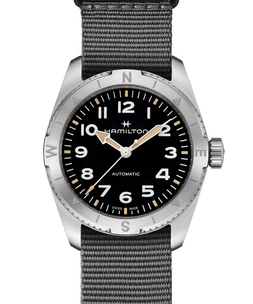 HAMILTON [ハミルトン] 腕時計 Khaki Field （カーキ フィールド） Expedition オート 自動巻き 37MM ブラック×グレー（アナログ腕時計）｜HAMILTON（ハミルトン）