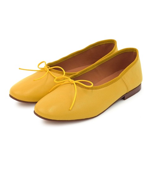 PUPE（プーペ）の「PUPE/プーペ レザーバレエシューズ【2340】（パンプス・レディース・コーラルピンク/その他/ピンクベージュ/レモンイエロー/オフホワイト・35/36/38）」の6枚目の写真