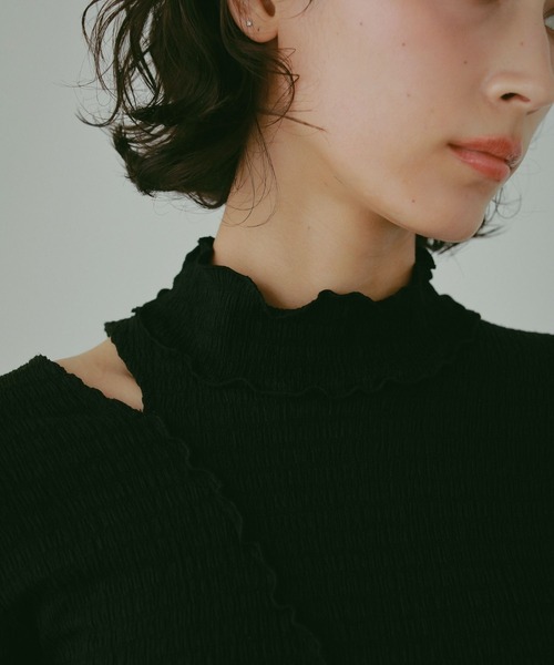 N WITH.（エヌウィズ）の「メロートップス（set up）（Tシャツ/カットソー・レディース・ピンク/アイボリー/ブラック・FREE）」の10枚目の写真