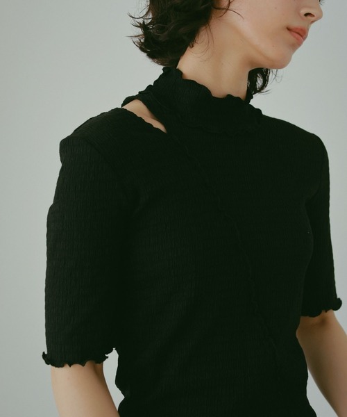 N WITH.（エヌウィズ）の「メロートップス（set up）（Tシャツ/カットソー・レディース・ピンク/アイボリー/ブラック・FREE）」の11枚目の写真